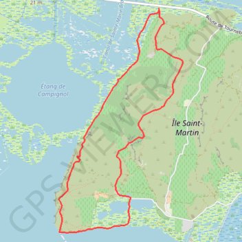 Itinéraire Île Saint-Martin, distance, dénivelé, altitude, carte, profil, trace GPS