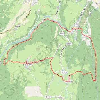 Itinéraire ITIBFC000V51ASH7, distance, dénivelé, altitude, carte, profil, trace GPS