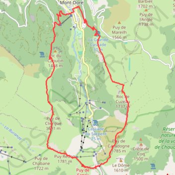Itinéraire Le Sancy par les crêtes, distance, dénivelé, altitude, carte, profil, trace GPS