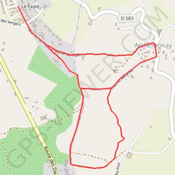 Itinéraire Randonnée pédestre, distance, dénivelé, altitude, carte, profil, trace GPS