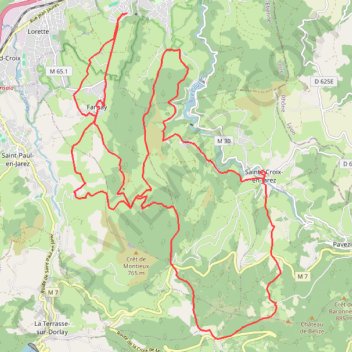 Itinéraire Col de la Croix de Montvieux, distance, dénivelé, altitude, carte, profil, trace GPS