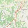 Itinéraire Barbezieux Touverac 29 kms Galope Chopine, distance, dénivelé, altitude, carte, profil, trace GPS