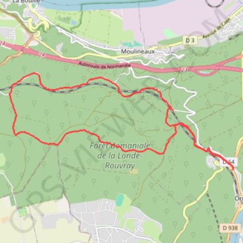 Itinéraire La Londe, distance, dénivelé, altitude, carte, profil, trace GPS