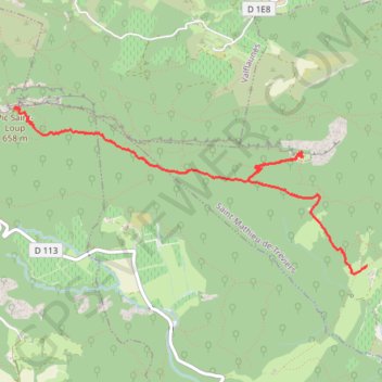 Itinéraire Pic Saint Loup par Montferrand, distance, dénivelé, altitude, carte, profil, trace GPS