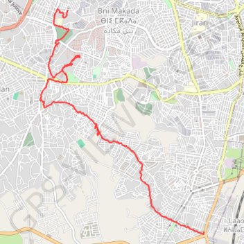 Itinéraire T2020-01-14-19-47, distance, dénivelé, altitude, carte, profil, trace GPS