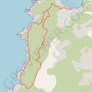 Itinéraire Manna Mulina, distance, dénivelé, altitude, carte, profil, trace GPS