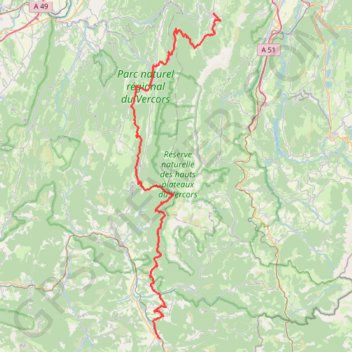 Itinéraire Raid des Chemins du Soleil - Villard-de-Lans à Luc-en-Diois, distance, dénivelé, altitude, carte, profil, trace GPS