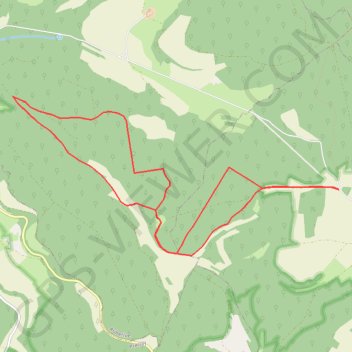 Itinéraire Aujeurres - Maigre fontaine, distance, dénivelé, altitude, carte, profil, trace GPS