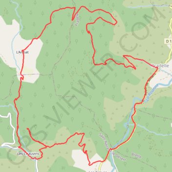 Itinéraire Rando pédestre dans la vallée de la Roanne, distance, dénivelé, altitude, carte, profil, trace GPS