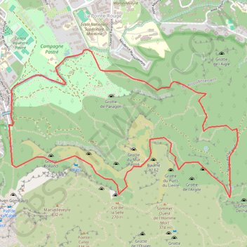 Itinéraire Marseille Veyre - Fontaine de Voire, distance, dénivelé, altitude, carte, profil, trace GPS