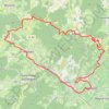 Itinéraire Entre vignes et forêts - Beaujeu, distance, dénivelé, altitude, carte, profil, trace GPS