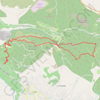 Itinéraire Randonnée Dragon Malmont, distance, dénivelé, altitude, carte, profil, trace GPS