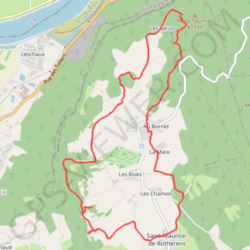 Itinéraire Les balcons de Saint-Maurice, distance, dénivelé, altitude, carte, profil, trace GPS