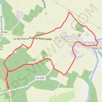 Itinéraire Olerando Saint-Jean-d'Angle, distance, dénivelé, altitude, carte, profil, trace GPS