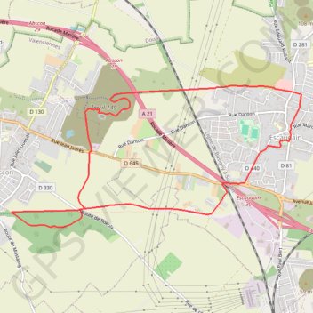 Itinéraire Circuit des anciennes Carrières et du vieil Escaudain - Escaudain, distance, dénivelé, altitude, carte, profil, trace GPS