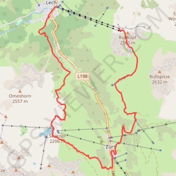 Itinéraire Balade en boucle à partir de Leche (Autriche), distance, dénivelé, altitude, carte, profil, trace GPS
