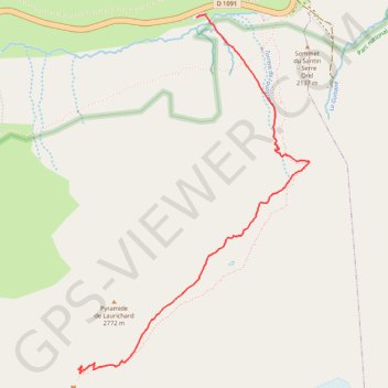 Itinéraire Col de Laurichard, distance, dénivelé, altitude, carte, profil, trace GPS
