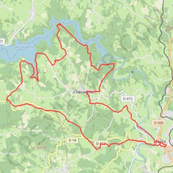 Itinéraire 1907178 (1), distance, dénivelé, altitude, carte, profil, trace GPS