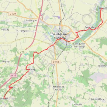 Itinéraire Chemin de Tours (de Vervant à Grandjean), distance, dénivelé, altitude, carte, profil, trace GPS