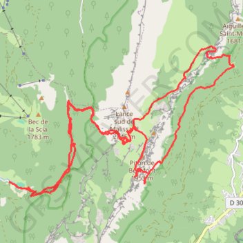 Itinéraire Joli tour en Chartreuse, distance, dénivelé, altitude, carte, profil, trace GPS