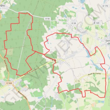 Itinéraire N 16 AVR 2023 CEHB 490,5 km, distance, dénivelé, altitude, carte, profil, trace GPS