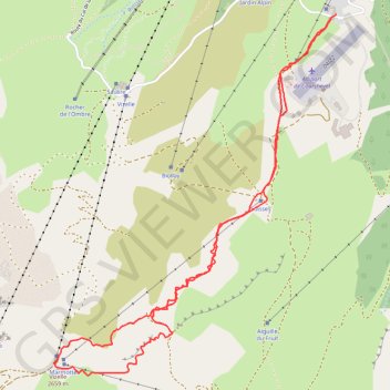 Itinéraire La Viselle (Courchevel), distance, dénivelé, altitude, carte, profil, trace GPS