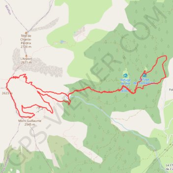 Itinéraire Embrun Mont Guillaume, distance, dénivelé, altitude, carte, profil, trace GPS