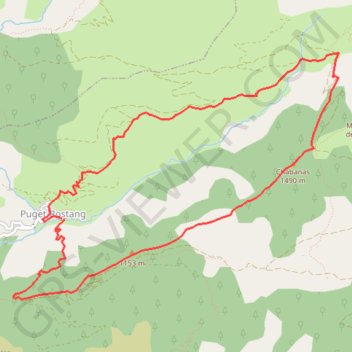 Itinéraire PUGET ROSTANG CIRCUIT DE MAIROLA, distance, dénivelé, altitude, carte, profil, trace GPS