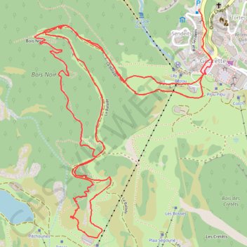 Itinéraire Cabane de bézou, distance, dénivelé, altitude, carte, profil, trace GPS