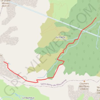 Itinéraire Pic du Frène versant Maurienne, distance, dénivelé, altitude, carte, profil, trace GPS