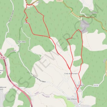 Itinéraire Igue d'Aujols, distance, dénivelé, altitude, carte, profil, trace GPS