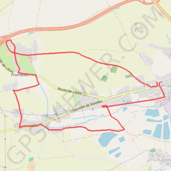 Itinéraire Promenade Jean Mévisse, distance, dénivelé, altitude, carte, profil, trace GPS