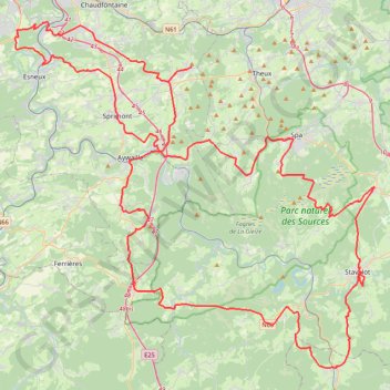 Itinéraire Liège-Bastogne-Liège Challenge 2022 (public), distance, dénivelé, altitude, carte, profil, trace GPS