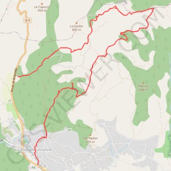 Itinéraire La montagne de la loube, distance, dénivelé, altitude, carte, profil, trace GPS