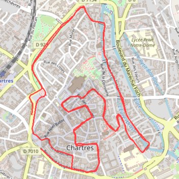 Itinéraire Track - Running, distance, dénivelé, altitude, carte, profil, trace GPS