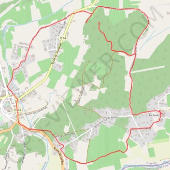 Itinéraire Autour de grignan, distance, dénivelé, altitude, carte, profil, trace GPS