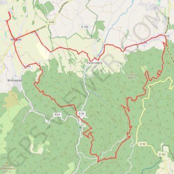 Itinéraire Cayroulet, distance, dénivelé, altitude, carte, profil, trace GPS