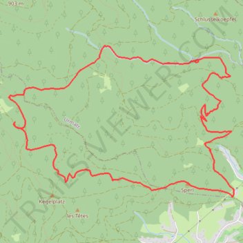 Itinéraire Boucle au-dessus de Lutzelhouse, distance, dénivelé, altitude, carte, profil, trace GPS
