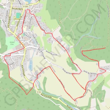 Itinéraire Pays Voironnais - Circuit de Louisias - Motte Castrale du Châtelard, distance, dénivelé, altitude, carte, profil, trace GPS