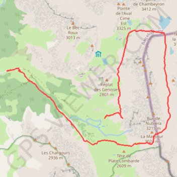 Itinéraire Fouillouse tour du breck, distance, dénivelé, altitude, carte, profil, trace GPS