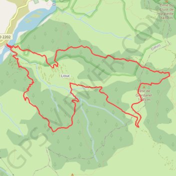 Itinéraire Collet de Larmelle (Daluis), distance, dénivelé, altitude, carte, profil, trace GPS