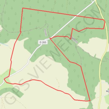 Itinéraire Thivet - bois de lardgny, distance, dénivelé, altitude, carte, profil, trace GPS