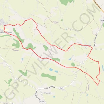 Itinéraire Voie Romaine Massac-Séran, distance, dénivelé, altitude, carte, profil, trace GPS