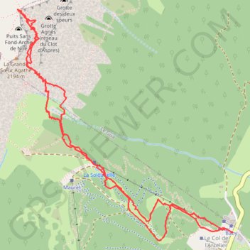 Itinéraire Col des Deux Soeurs (Vercors), distance, dénivelé, altitude, carte, profil, trace GPS