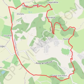 Itinéraire Bonneval, le circuit des trois églises - Pays de la vallée du Lot, distance, dénivelé, altitude, carte, profil, trace GPS