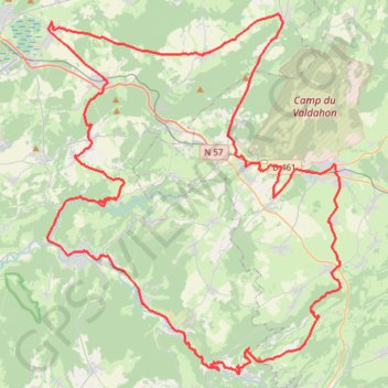Itinéraire Vers les fermes d'Athoses - Saône, distance, dénivelé, altitude, carte, profil, trace GPS