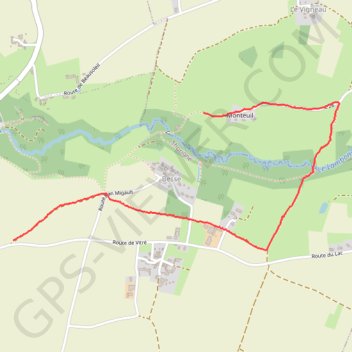 Itinéraire Balade à thorigné 79, distance, dénivelé, altitude, carte, profil, trace GPS