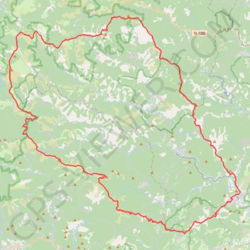 Itinéraire GR67 Tour Pays Cévenol (Gard, Lozère), distance, dénivelé, altitude, carte, profil, trace GPS