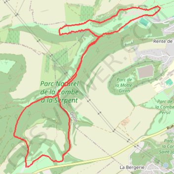 Itinéraire Dijon - Combe à la Serpent - Observatoire des Hautes Plates, distance, dénivelé, altitude, carte, profil, trace GPS