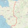 Itinéraire La Vélo Francette : Ouistreham - La Rochelle, distance, dénivelé, altitude, carte, profil, trace GPS